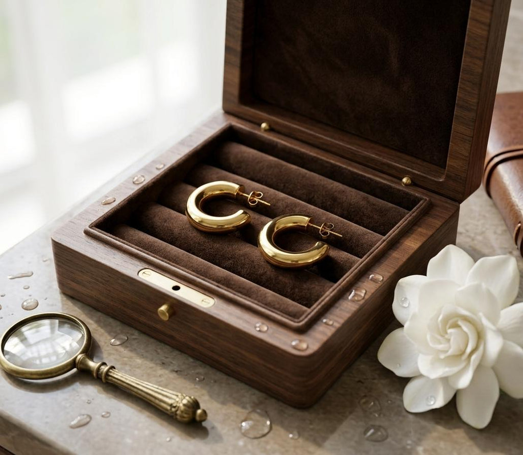 Classic Gold Colored Studs – Bold Everyday Statement