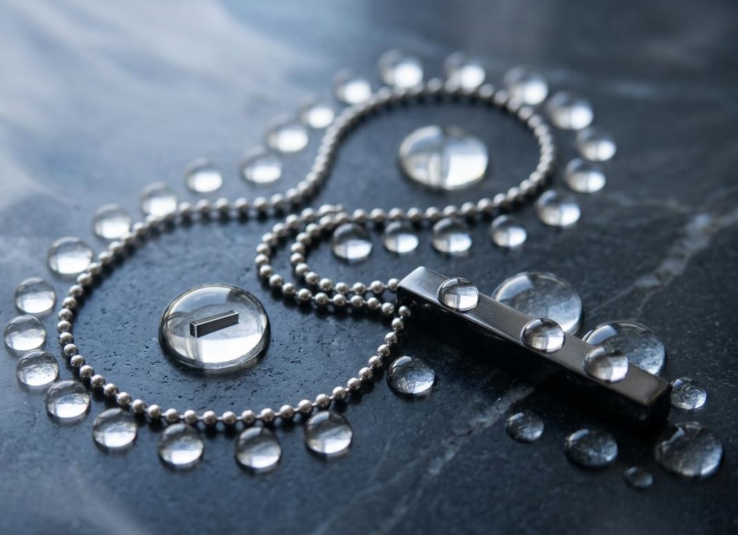 Minimal Bar Pendant Chain Necklace